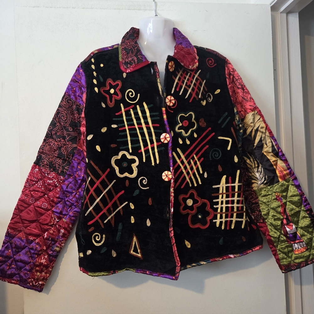 Art-to Wear Allure Boho Patchwork Jacket Vintage